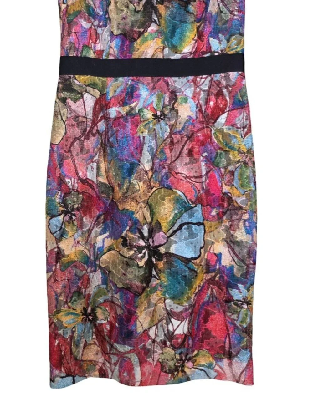 Women's - Antonio Melani Multicolor Floral Sleeveless Sheath Dress, Size 0